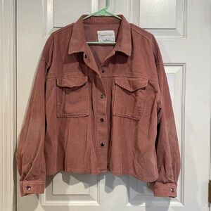 Pink Corduroy Jacket